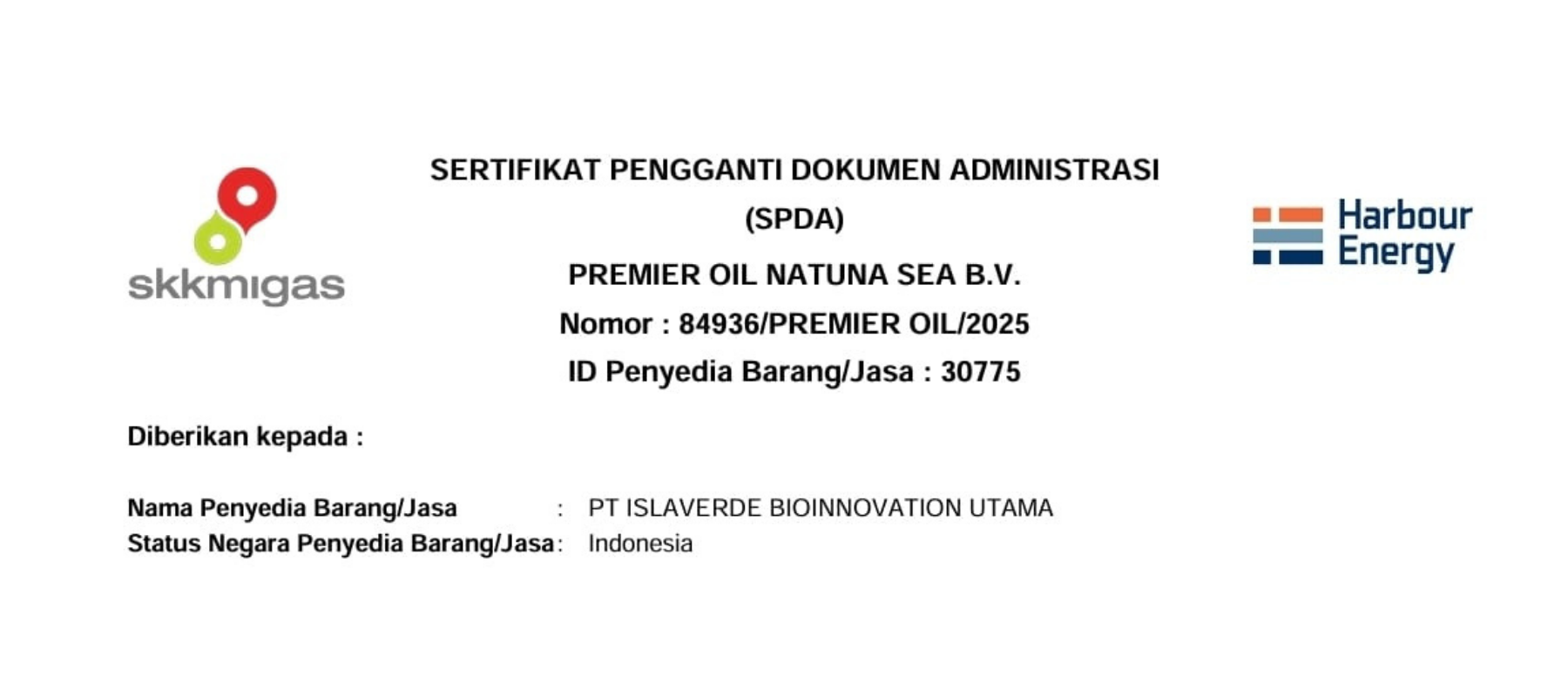 SPDA/ CIVD SKK Migas